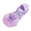Ballet Shoes for Girls, Toddler Kids Satin Dance Practice Slippers Split Soft Leather Flat Sole Yoga (Purple, 9 Toddler) view 1