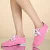 Jazz Shoes for Girls Boys Canvas Unisex Slip-On Dance Shoes (Toddler/Little Kid/Big Kid) Soft Soled (Pink, 1 Big Kids) view 2
