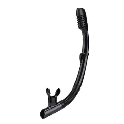 AQUA A DIVE SPORTS Dry Snorkel Easy Breath Diving Snorkel for Snorkeling Scuba Diving Swimming with Top Dry Valve and Food Grade Silicone Mouthpiece for Adult Youth Black