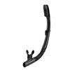 AQUA A DIVE SPORTS Dry Snorkel Easy Breath Diving Snorkel for Snorkeling Scuba Diving Swimming with Top Dry Valve and Food Grade Silicone Mouthpiece for Adult Youth Black view 1