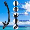 AQUA A DIVE SPORTS Dry Snorkel Easy Breath Diving Snorkel for Snorkeling Scuba Diving Swimming with Top Dry Valve and Food Grade Silicone Mouthpiece for Adult Youth Black view 3