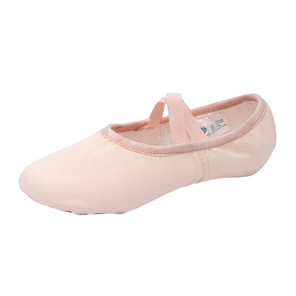 Ballet Shoes for Girls Dance Slippers Canvas Ballerina Shoes for Toddler/Little Kid/Big Kid Yoga Dance (A, 10 Toddler)
