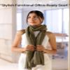 AUZURE Womens Scarf Fashion Cashmere Feel Plaid Scarfs for Evening Pashmina Shawls and Wraps Long Blanket Travel Scarf view 3