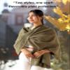AUZURE Womens Scarf Fashion Cashmere Feel Plaid Scarfs for Evening Pashmina Shawls and Wraps Long Blanket Travel Scarf view 4