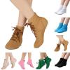 Canvas Jazz Dancing Sneakers Ballet Dance Boots for Girls Boys (Toddler/Little Kid/Big Kid) Soft (Blue, 11 Little Child) view 2