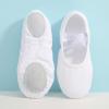 Ballet Shoes for Girls Dance Slippers Canvas Ballerina Shoes for Toddler/Little Kid/Big Kid (White, 12.5 Little Child) view 2