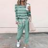 Jogging Suits for Women Long Sleeve Crewneck Pullover with Track Pant 2 Piece Lounge Set Sweatsuit Travel Outfits view 2
