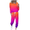 Jogging Suits for Women Long Sleeve Crewneck Pullover with Track Pant 2 Piece Lounge Set Sweatsuit Travel Outfits view 1