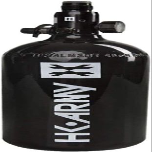Clover Airsoft - HK Army Low Pressure/SLP HPA Tank - High Pressure Air Tank - Paintball Airsoft Tank (Black, 48ci / 3,000psi)