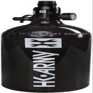 Clover Airsoft - HK Army Low Pressure/SLP HPA Tank - High Pressure Air Tank - Paintball Airsoft Tank (Black, 48ci / 3,000psi)