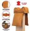 Allen Company Boulder Leather Window Mount Filled Shooting Rest, Light Brown view 3