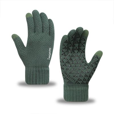 DaMga Love warm men and women knitted touch screen gloves winter outdoor riding cold and warm velvet jacquard gloves