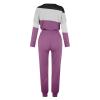 Jogging Suits for Women Long Sleeve Crewneck Pullover with Track Pant 2 Piece Lounge Set Sweatsuit Travel Outfits view 4