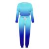 Jogging Suits for Women Long Sleeve Crewneck Pullover with Track Pant 2 Piece Lounge Set Sweatsuit Travel Outfits view 4