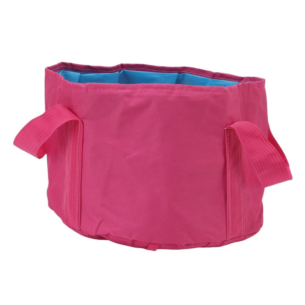 XHTLLO Bucket, Thickened Polyester Fabric Double Layer Fishing Bucket, Prevent Tipping Wear Resistant Car Wash Bucket, for Fishing, Foot Soaking