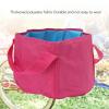 XHTLLO Bucket, Thickened Polyester Fabric Double Layer Fishing Bucket, Prevent Tipping Wear Resistant Car Wash Bucket, for Fishing, Foot Soaking view 3