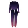 Jogging Suits for Women Long Sleeve Crewneck Pullover with Track Pant 2 Piece Lounge Set Sweatsuit Travel Outfits view 4