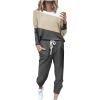 SHOPESSA Jogging Suits for Women Long Sleeve Crewneck Pullover with Track Pant 2 Piece Lounge Set Sweatsuit Travel Outfits view 1