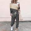 SHOPESSA Jogging Suits for Women Long Sleeve Crewneck Pullover with Track Pant 2 Piece Lounge Set Sweatsuit Travel Outfits view 2