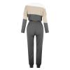 SHOPESSA Jogging Suits for Women Long Sleeve Crewneck Pullover with Track Pant 2 Piece Lounge Set Sweatsuit Travel Outfits view 4