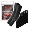 MUELLER Esports Medicine True Graduated Compression Gaming Arm Sleeves, For Men and Women, Fits Left and Right Arm, Black, Medium view 1