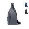 Men Crossbody Sling Backpack Multipurpose Daypack Lightweight Waterproof Casual Shoulder Chest Bag Backpack For Hiking Travel (Grey)