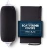 Byllstore Boat Fender Covers | Several Size Options Available | Black & Navy Blue | 1, 2 & 4-Pack | Polyester (1-Pack, Black, 10 x 26) view 1