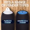 Byllstore Boat Fender Covers | Several Size Options Available | Black & Navy Blue | 1, 2 & 4-Pack | Polyester (1-Pack, Black, 10 x 26) view 3
