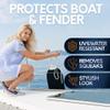 Byllstore Boat Fender Covers | Several Size Options Available | Black & Navy Blue | 1, 2 & 4-Pack | Polyester (1-Pack, Black, 10 x 26) view 4