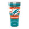 Tervis Traveler NFL Miami Dolphins - Hype Stripes Triple Insulated Insulated Tumbler Travel Cup Keeps Drinks Cold & Hot, 30oz, Stainless Steel view 1