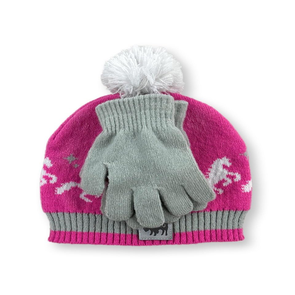 Buffalo Outdoors Workwear Girls Accessory Set (White/Pink Unicorn, One Size)