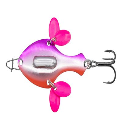 Eurotackle Spade Blade Flutter Rattle Spoon (1/4oz (1.5"), Pink)