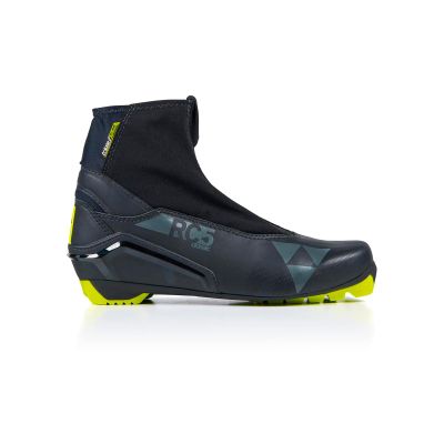 Fischer Unisex RC5 Classic Insulated Breathable Lightweight Water-Repelling Sports Nordic Cross-Country Ski Boots with Thermally Adaptable Foam, Soft Lining & Race Sole, Black/Yellow, 47