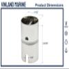 Vinland Marine 304 Stainless Steel Drop-in Boat Rod Holder Swivel Insert, Pack of 1, 2, 4, for deep sea Fishing rods, Offshore Fishing Rod, Pontoon Boat Rod Holder, Boat Rod Holders (Pack of 1) view 3