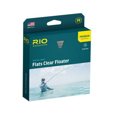 RIO Products Premier Flats Clear Floater, Tropical Series, Clear Floating Tip for Stealth in Saltwater, 100 FT Length, Clear/Sand/Blue, Line Weight #10