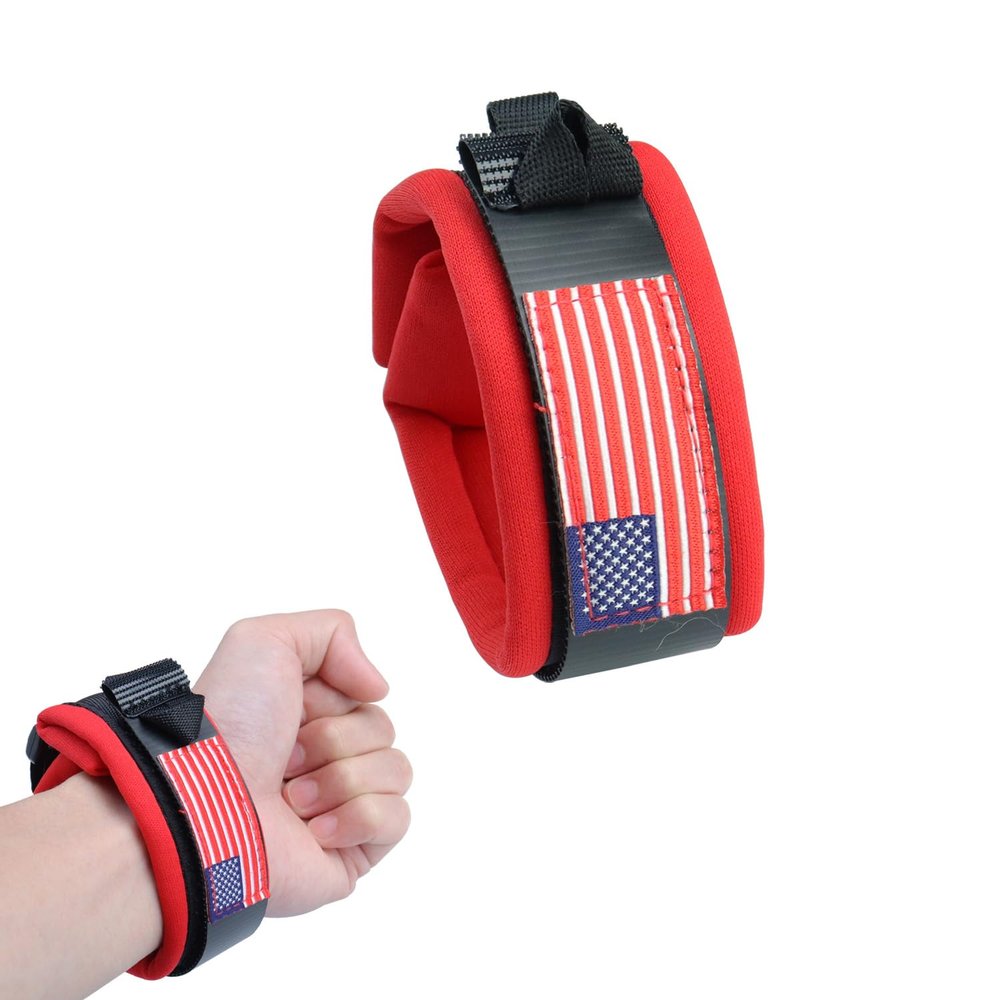 AFEISOL Boat Kill Switch Wrist Strap,Universal Adjustable Wrist Strap Jet Ski Lanyard Wrist Band (RED)