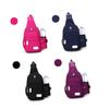 BESPORTBLE Black Women's Crossbody Sling Bag Large Capacity Chest Bag for Travel Sports Hiking Cycling Cell Phone Holder and Earphone Hole view 2