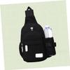 BESPORTBLE Black Women's Crossbody Sling Bag Large Capacity Chest Bag for Travel Sports Hiking Cycling Cell Phone Holder and Earphone Hole view 4