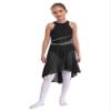 easyforever Kids Girls Sleeveless Shiny Rhinestone Lyrical Ballet Leotard Dress Contemporary Modern Latin Dance Costume Black 12 Years view 1