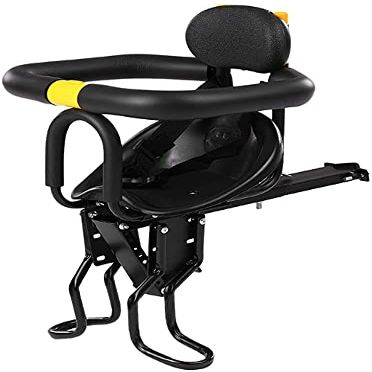 MDybf Electric Bicycle Child Front Seat Mountain Bike Folding Bike Baby Safety Front Seat Baby Child Full-Enclosed Seat