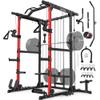 Sportsroyals Squat Rack, LAT Power Cage, Power Rack Multi-Function with Pulley System and Training Attachments for Home Gym view 1