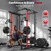 Sportsroyals Squat Rack, LAT Power Cage, Power Rack Multi-Function with Pulley System and Training Attachments for Home Gym view 3