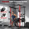 Sportsroyals Squat Rack, LAT Power Cage, Power Rack Multi-Function with Pulley System and Training Attachments for Home Gym view 4