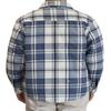 AIRNINE Men's Heavy Weight Quilted Lined Plaid Flannel Shirt Jacket (S to 5XL) (Blue_1128, 5X-Large) view 3
