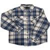 AIRNINE Men's Heavy Weight Quilted Lined Plaid Flannel Shirt Jacket (S to 5XL) (Blue_1128, 5X-Large) view 4