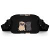 Cute Pugs Dog Fashion Crossbody Fanny Pack Waterproof Waist Bag Belt Bag for Men Women view 4