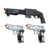 GoldenBall Airsoft Pump Spring-Powered Shotgun and Dual Bereta Pistols Starter Kit (Black) view 1