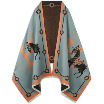 EXTREE Scarfs for Women Pashmina Silky Shawl Wrap for Evening Dressing Blanket Open Front Poncho Cape