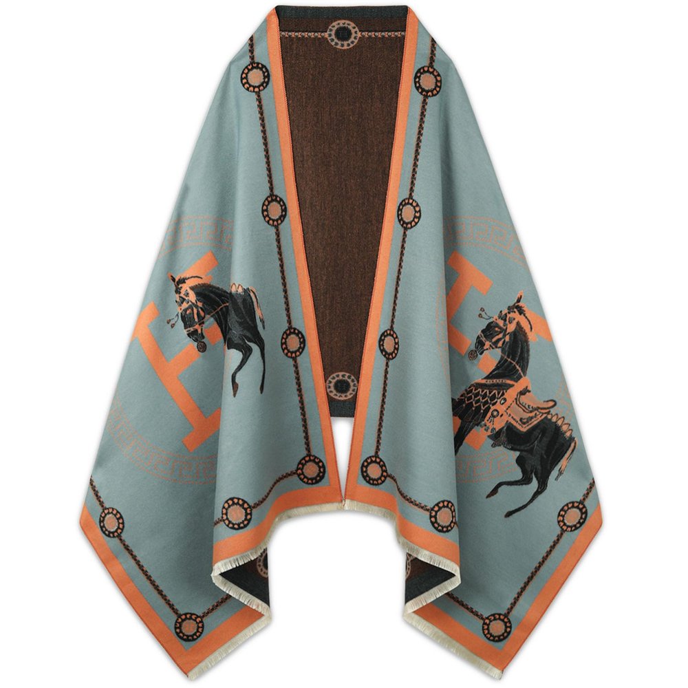 EXTREE Scarfs for Women Pashmina Silky Shawl Wrap for Evening Dressing Blanket Open Front Poncho Cape