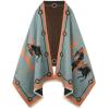 EXTREE Scarfs for Women Pashmina Silky Shawl Wrap for Evening Dressing Blanket Open Front Poncho Cape view 1